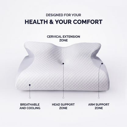 Nuve™ Align Pillow - Ergonomic Contour Pillow for Neck & Shoulder Relief