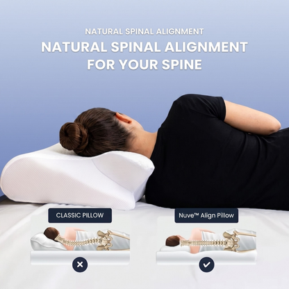 Nuve™ Align Pillow - Ergonomic Contour Pillow for Neck & Shoulder Relief
