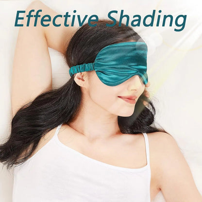 Sleep Mask 1 Pack Silk Eye Cover Soft Satin Blindfold Elastic Strap Night Eyeshade Travel Nap for Women Men
