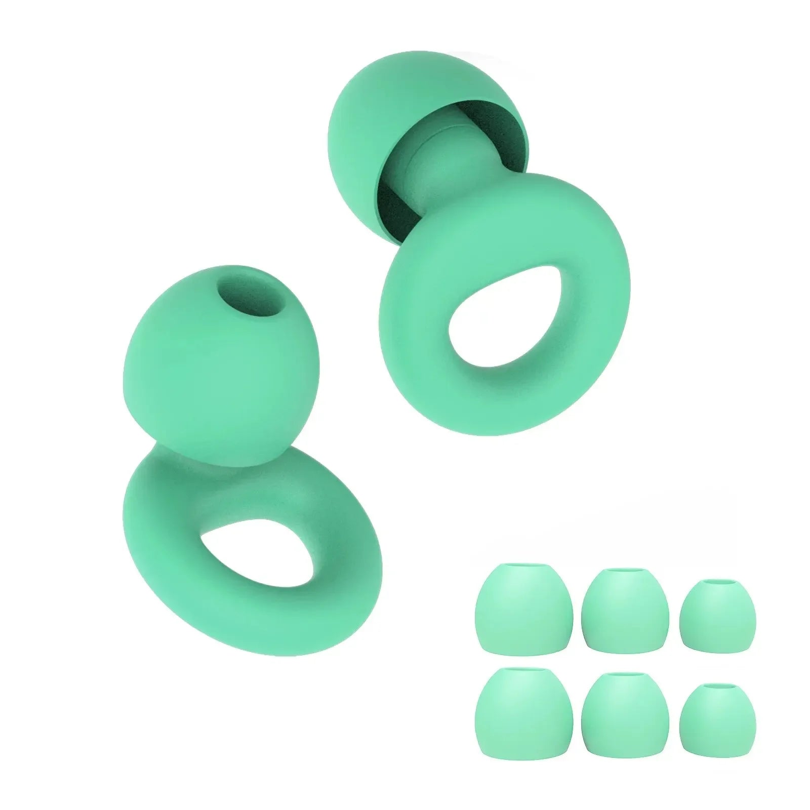 Quiet Ear Plugs for Noise Reduction – Super Soft, Reusable Hearing Protection for Sleep,Swim, Work 8 Ear Tips in XS/S/M/L