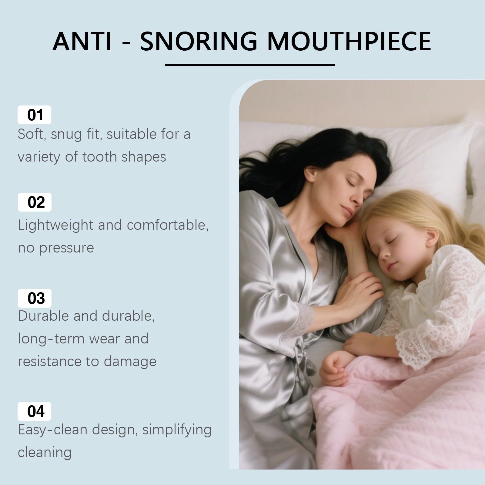 1pcs/1box Silicone Sleep Care Braces Preventing Teeth Grinding Anti Snoring Teeth Brace Sleep Better Breathing Night Health Tool