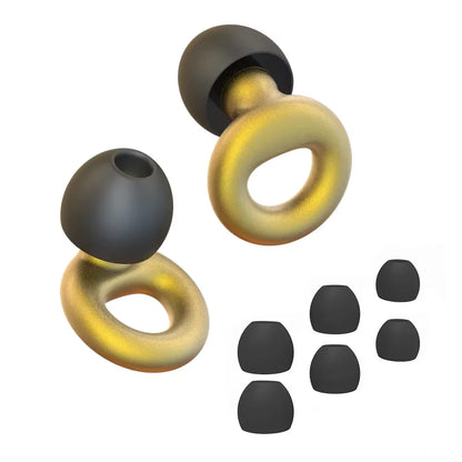 Quiet Ear Plugs for Noise Reduction – Super Soft, Reusable Hearing Protection for Sleep,Swim, Work 8 Ear Tips in XS/S/M/L