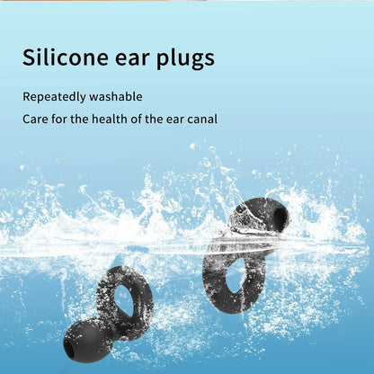 Quiet Ear Plugs for Noise Reduction – Super Soft, Reusable Hearing Protection for Sleep,Swim, Work 8 Ear Tips in XS/S/M/L