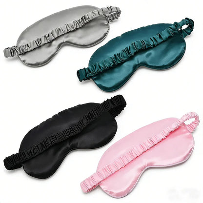 Sleep Mask 1 Pack Silk Eye Cover Soft Satin Blindfold Elastic Strap Night Eyeshade Travel Nap for Women Men