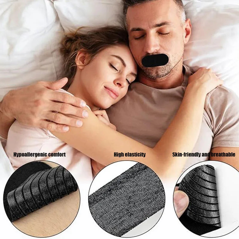 30/60pcs Anti Snoring Mouth Tape Better Sleeping Mouth Breath Strips Improved Sleep Nose Breathing Stickers for Home Travel