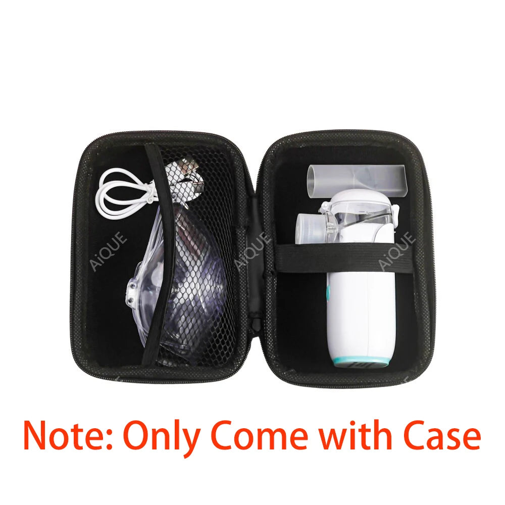 JUSTLANG Storage Case for Mesh Nebulizer Medical Handheld Humidifier Silent Inhaler Inhalator Atomizer Adult Child