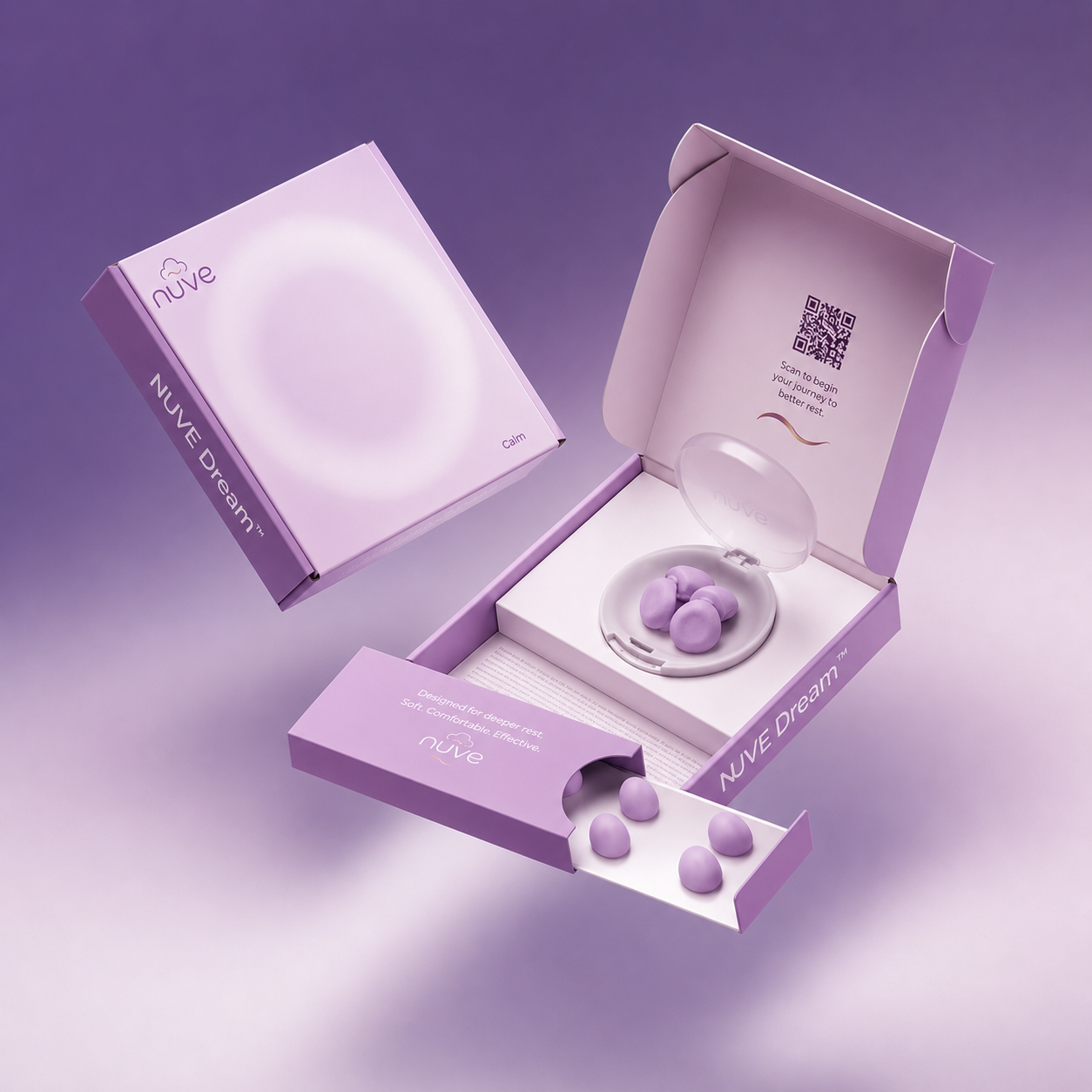 Nuve Dream - Soft Silicone Hearing Protection for Sleep & Snoring
